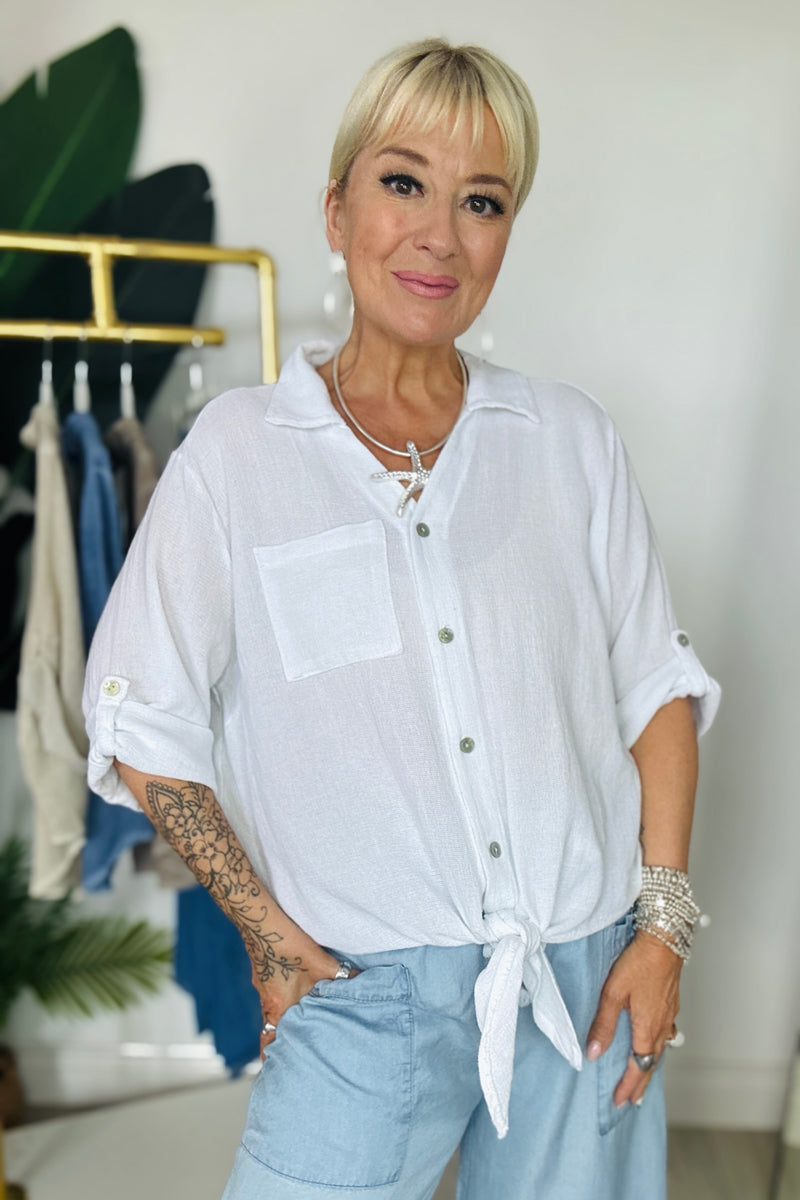 Sasha Tie-Front Shirt