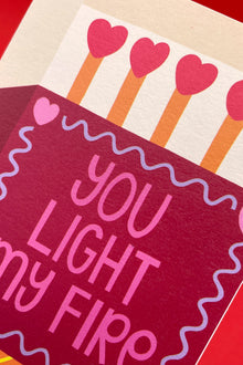 Mini You Light My Fire Valentines Day Card