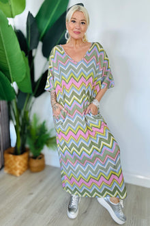 Mia Zig Zag Maxi Dress
