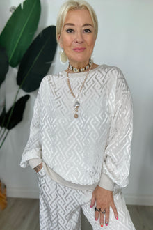Charlie Satin Sweat Top