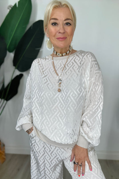 Charlie Satin Sweat Top
